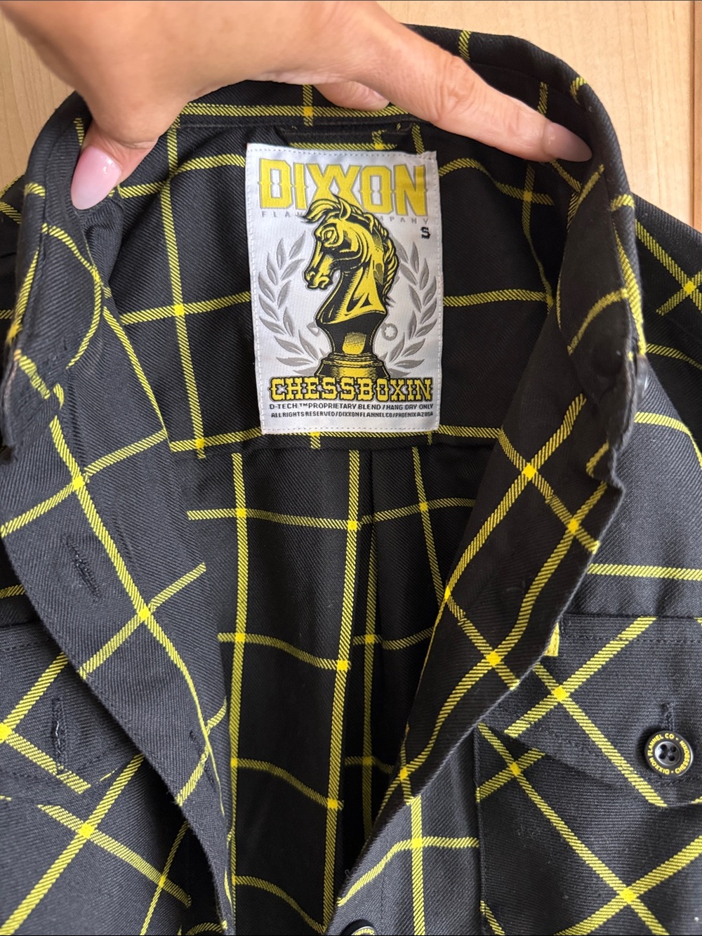 DIXXON Black and Yellow Windowpane Flannel Shirt - Picture 3 of 5